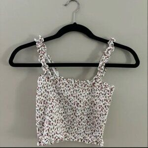 Active USA White / Pinkish floral tank